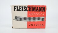 Fleischmann N 2136 Piccolo Gleis gebogen 20 Stk. in OVP