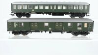 Fleischmann H0 Konvolut Reisezugwagen 2. Kl. Gepäckwagen DB