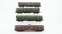 Fleischmann H0 Konvolut Abteilwagen 1./2./3. Kl. Postwagen Gepäckwagen K.P.E.V.