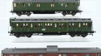 Fleischmann H0 Konvolut Abteilwagen 1./2./3. Kl. Postwagen Gepäckwagen K.P.E.V.