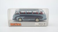 Brekina H0 56003 Setra S6 1955-1964 Reisebus blau