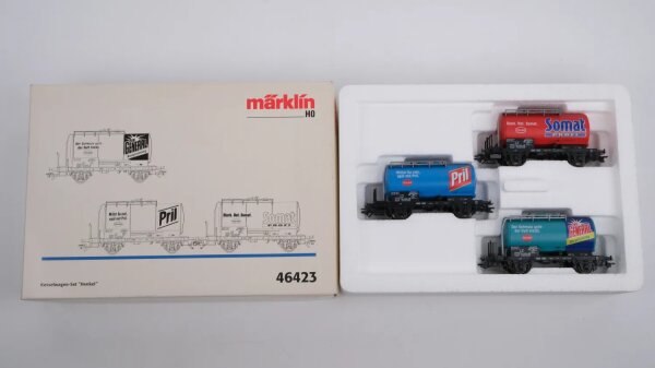Märklin H0 46423 Kesselwagen-Set "Henkel" DB