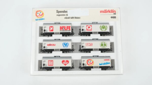 Märklin H0 4400 Güterwagen-Set Kühlwagen "Groß hilft Klein" DB