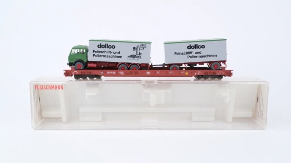 Fleischmann H0 5273 Niederflurwagen Huckepack-System 82 80 498 3 063-5 DB