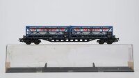 Röwa H0 2402 Container-Tragwagen Südmilch DB