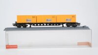 Röwa H0 2026 Containertragwagen mit 3 Containern Sea...