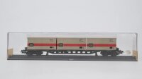 Röwa H0 2428 Schwenkrungenwagen mit 3 Containern DB DB