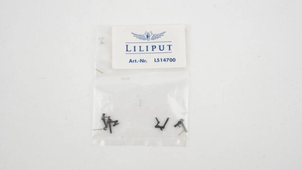 Liliput H0 L514700 Schraubenkupplung bewegl.,Metall 4 St.