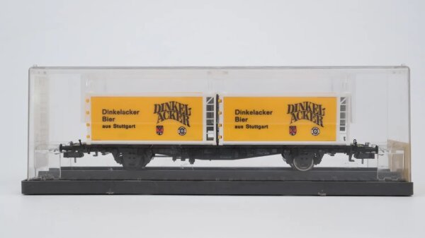 Röwa H0 2316 Containerwagen Dinkelacker Bier DB
