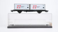 Röwa H0 2302 Containertragwagen mit Ladung Messageries Maritimes DB