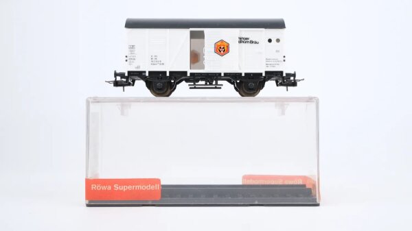 Röwa H0 2049 Gedeckter Güterwagen Plochinger Waldhorn Bräu DB