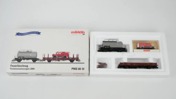 Märklin H0 PMS 60-13 46093 Feuerlöschzug Postmuseumswagen 2009 der DB