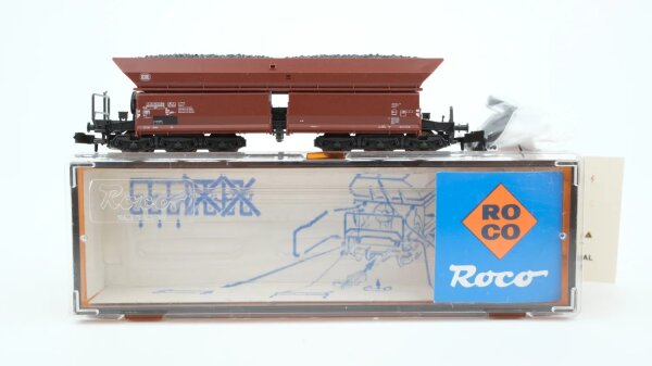 Roco N 02365B Selbstentladewagen Kohle DB
