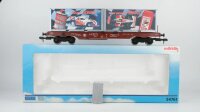 Märklin Spur 1 54761 Taschenwagen mit Containern...