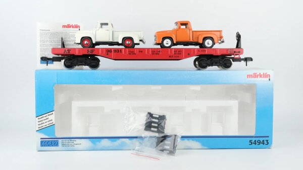 Märklin Spur 1 54943 Flat Car mit Beladung AT&SF