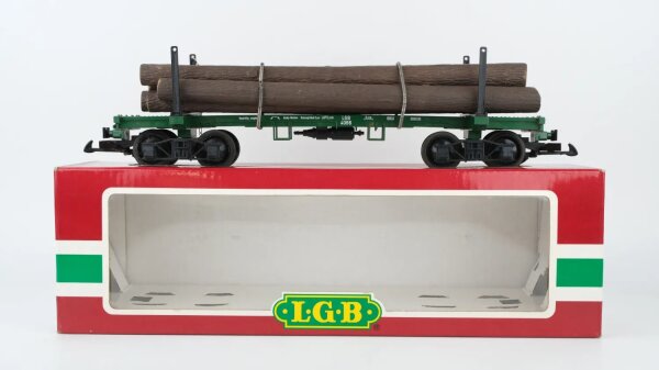 LGB G 4066 Langholzwagen mit Ladung