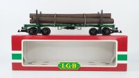 LGB G 4066 Langholzwagen mit Ladung