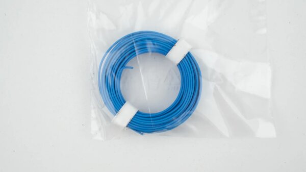 10 Meter Ring Miniaturkabel Litze flexibel LIY 0,14mm² blau