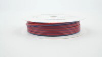 10m LIYZ Zwillingslitze 2x 0,14mm² rot / blau