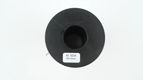 Schneider 5034 Qualitäts-Litze Kabel 18x0,10 braun 50m 0,14mm² (0,14€/m)