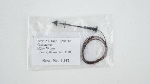 Schneider H0 1342-G Alte Gaslaterne 1-fach Glühbirne 14-16V - OVP NEU