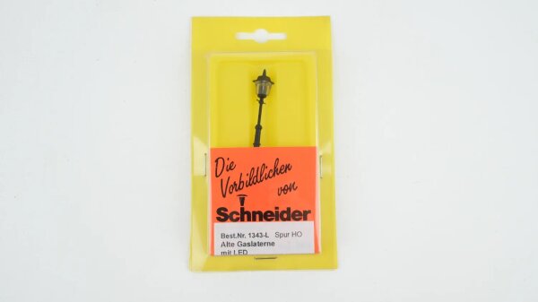 Schneider H0 1343 LED Gaslaterne - Fertigmodell