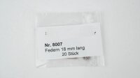 Schneider H0 8007  Federn für Wagenkupplungen 18mm...