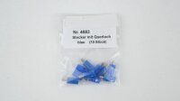 Schneider Z-H0 4083  Stecker mit Querloch blau (10 Stk) -...