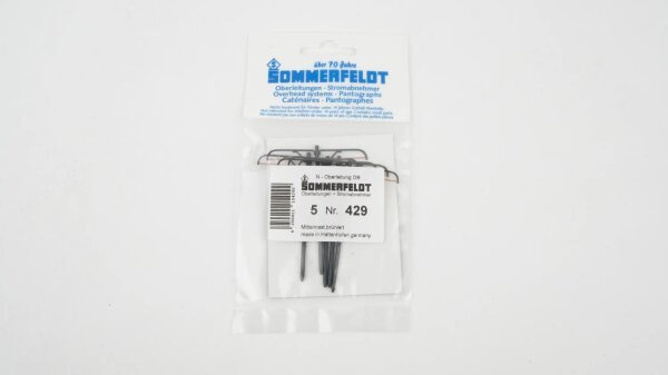 Sommerfeldt 429 N Straßenbahn Mittelmast, schwarz brüniert (VE=5) - OVP NEU