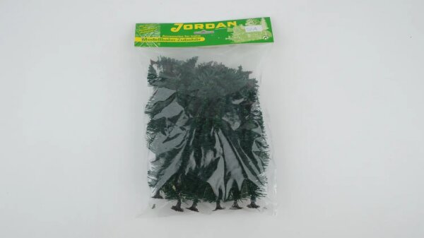 Spur H0 Jordan Modellbau  [50A] 50 Fichten, sortiert, ca. 4/6/8/12cm mit Fuß - NEU