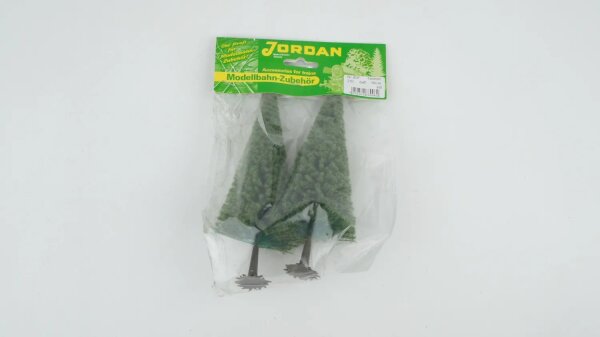 Spur H0/N Jordan Modellbau  [80F] Modell-Tannen beflockt 16 cm 2 Stück - OVP NEU