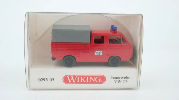 Wiking H0 029305 VW T3 Feuerwehr Doppelkabine