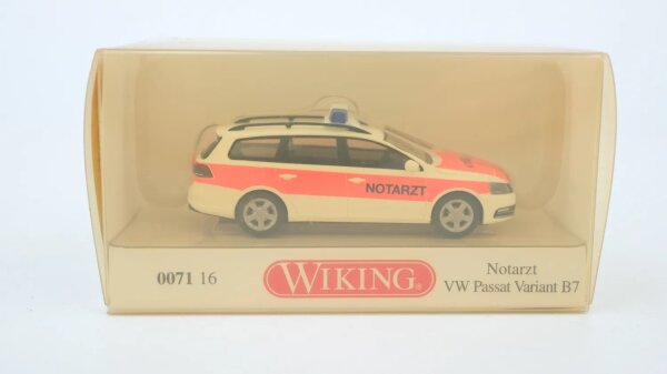 Wiking H0 007116 VW Passat Variant B7 Notarzt