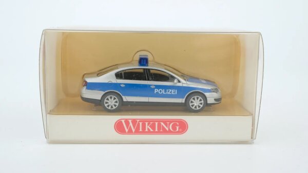 Wiking H0 1042633 VW Passat Limousine Polizei silber blau