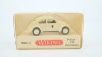 Wiking H0 086421 VW Brezelkäfer Polizei weiß