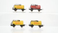 Minitrix/Schiebetrix N Konvolut Kesselwagen Shell Gasolin
