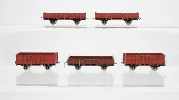 Minitrix/Schiebetrix N Konvolut Niederbordwagen Hochbordwagen
