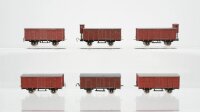 Minitrix/Schiebetrix N Konvolut gedeckte Güterwagen