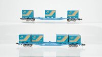 Kato N Konvolut Containertragwagen teilbeladen JR