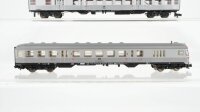 Fleischmann N Konvolut Silberlinge 1./2. Kl. mit Steuerwagen DB