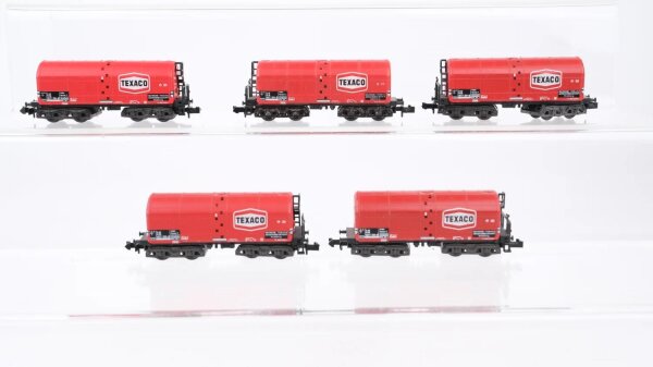 Minitrix N Konvolut Schweröl-Kesselwagen Texaco DB