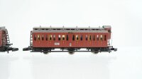Märklin Z Konvolut Abteilwagen 2./3./4. Kl. Gepäckwagen K.P.E.V.
