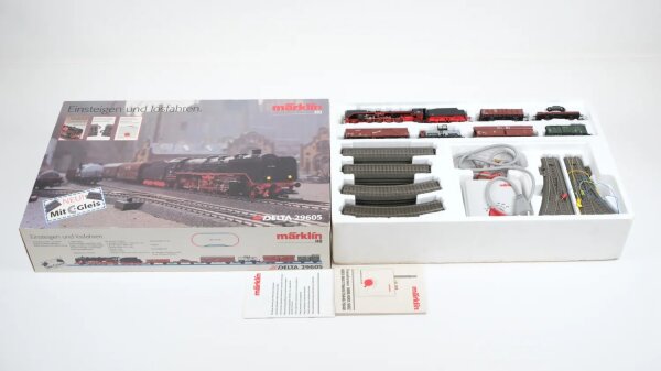 Märklin H0 29605 Startpackung Güterzug Dampflok DB Wechselstrom Delta Digital