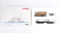 Märklin H0 48665 Schwerlast-Flachwagen mit Lkw  Ssym 46 der DB