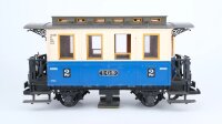 LGB G 3012 Personenwagen blau beige 2Kl. mit...