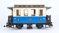 LGB G 3012 Personenwagen blau beige 2Kl. mit...