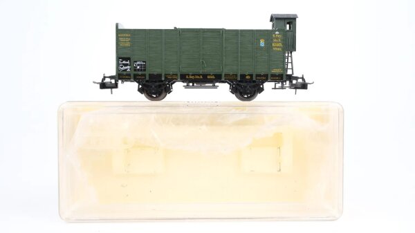 Trix H0 52 3604 00 Hochbordwagen mit Bremsehaus 65515 V0mz. K.Bay.Sts.B.