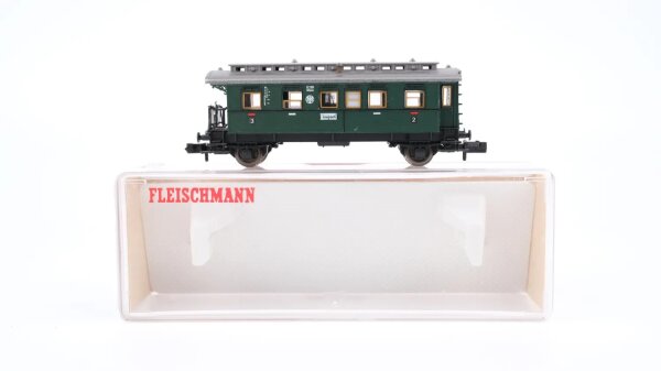 Fleischmann N 8066 Personenwagen 2./3. Kl mit Traglastenabteil B2iwe DRG