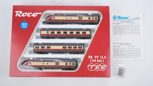 Roco H0 04183A Zugset Triebzug TEE BR VT 11.5 VT 601 DB Gleichstrom