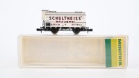 Minitrix N 13601 Gedeckter Güterwagen Schultheiss G...